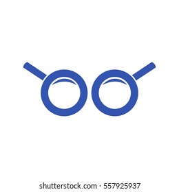 search and glasses vector