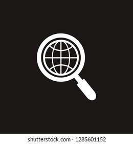 search globe icon. search globe vector design. sign design