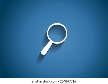 Search  Glossy Icon Vector Illustration EPS10