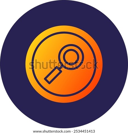 Search Glyph Circle Gradient Icon