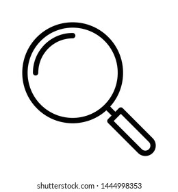 search glyph flat vector icon