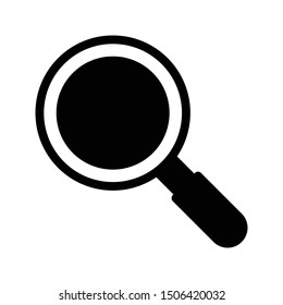 search glyph flat vector icon