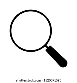 search glyph flat vector icon