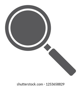 Search glyph icon, enlarge and exploration, magnifying glass sign, vector graphics, a solid pattern on a white background, eps 10.