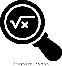 Vector de ilustración de pictograma de búsqueda