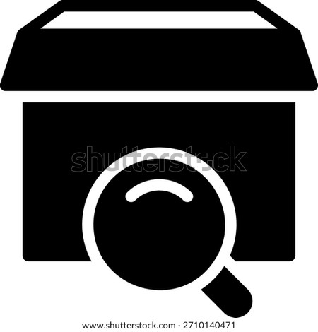 search glyph icon illustration vector