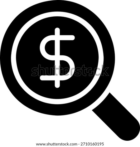 search glyph icon illustration vector