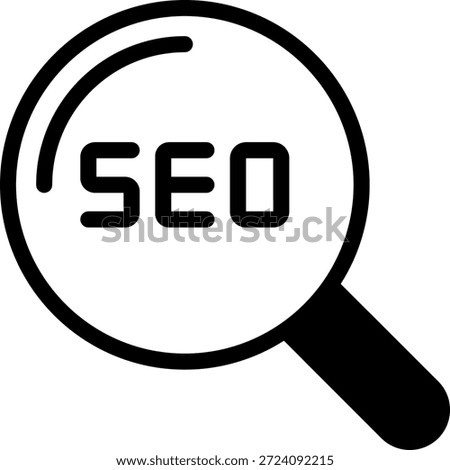 search glyph icon illustration vector