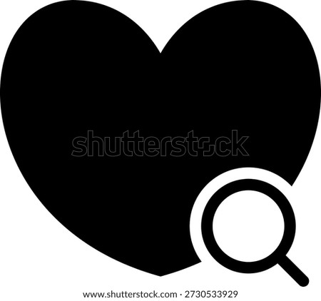 search glyph icon illustration vector