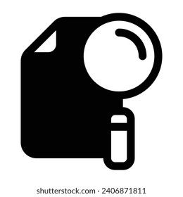 Icono de glifo de búsqueda - Icono único, vector