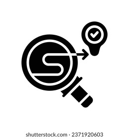 search glyph icon. vector icon for your website, mobile, presentation, and logo design.