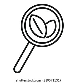 Search Gmo Plant Icon Outline Vector. Agriculture Food. Medicine Biology