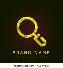 Search golden metallic logo