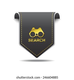 Search golden Vector Icon Design