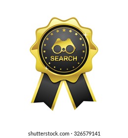 Search golden Vector Icon Design