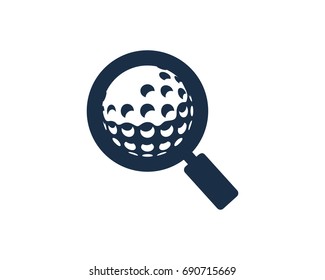 Search Golf Icon Logo Design Element