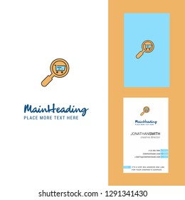 Search goods online Creative Logo and business card. vertical Design Vector