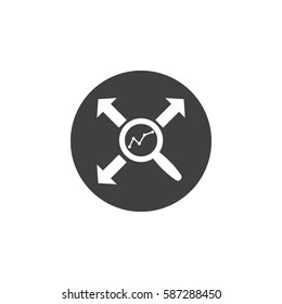 search graph icon.