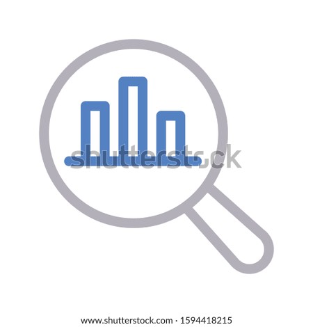 search graph vector color line icon 