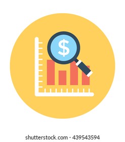 Search Graph Vector Icon