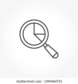 Search Graph Vector Out Line Icon