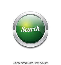 Search Green Vector Icon Button