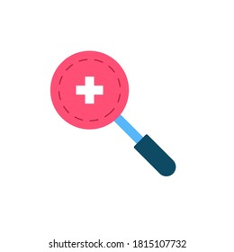 search, health and medicine icon