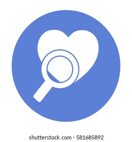 Search the heart icon