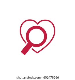 Search the heart icon