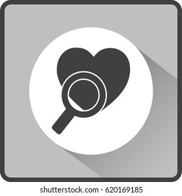 Search the heart icon