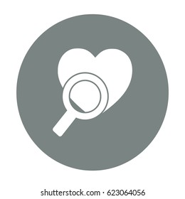 Search the heart icon
