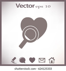 Buscar el icono del corazón