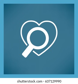 Search the heart icon