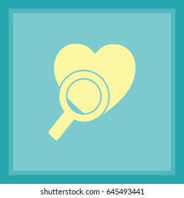 Search the heart icon