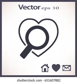 Buscar el icono del corazón