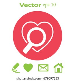 Buscar el icono del corazón