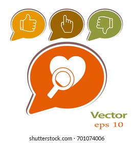 Search the heart icon