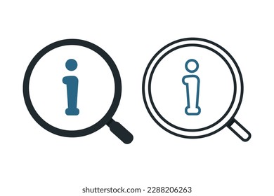 Search helpdesk icon . Illustration vector