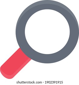 Suchfunktion für Vektorflachfarben-Symbol