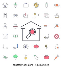 In search of a home icon. Universal set of web for website design and development, app development