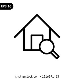 Search home icon vector illustration for app and any purpose. eps10