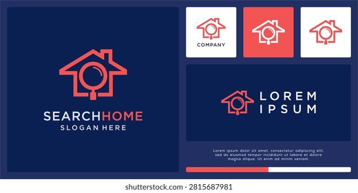 Search home logo design template