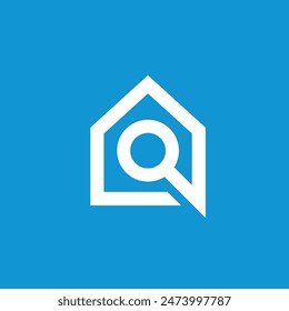 Search Home logo design vector template