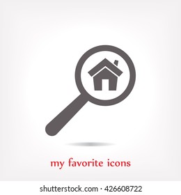 search home vector icon