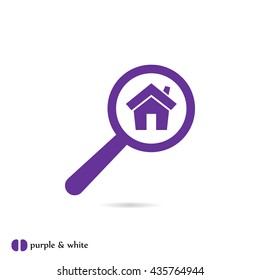 search home vector icon