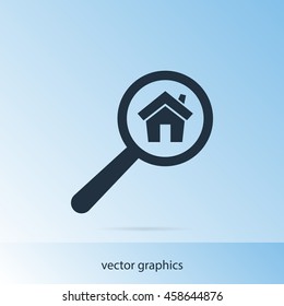search home vector icon