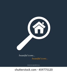 search home vector icon