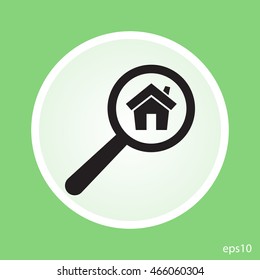 search home vector icon