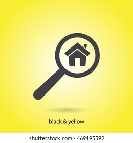 search home vector icon