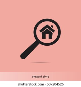 search home vector icon